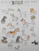 Zebedee Helm (British cartoonist for Private Eye, Spectator and The Lady, born 1970), watercolour,