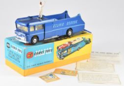Corgi Major Toys diecast model Ecurie Ecosse Racing Car Transporter with blue body, cream