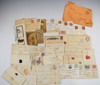 A selection of early postal history, many pre-stamp and addressed to Lady Dynevor, mostly GB with