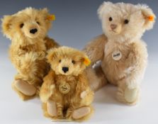 Three Steiff Teddy Bears comprising Classic Teddybar 0546, Classic 1903 Mr Cinnamon 0188 and Classic