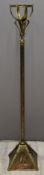 Art Nouveau copper and brass standard lamp in the manner of Benson