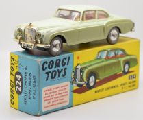 Corgi Toys diecast model Bentley Continental Sports Saloon by H.J Mulliner with two tone green body,