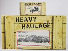Two Corgi limited edition Heavy Haulage 1:50 scale diecast models comprising Eddie Stobart Ltd