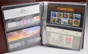 A collection of GB presentation packs in seven folders to 2012