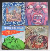 A collection of approximately 50 albums including Deep Purple, Laura Nyro, Supertramp, Country Joe