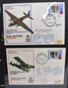 Six folders of aviation related covers, including some signed and two Royal Wedding folders