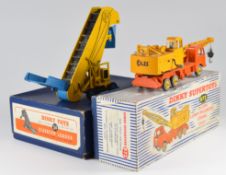 Dinky Toys Elevator Loader 564 and Dinky Supertoys 20 Ton Lorry Mounted Crane 'Coles' 972, both in