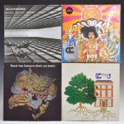 Seven albums comprising Trees - The Garden of Jane Delawney (LIK 15), Black Cat Bones - Barbed