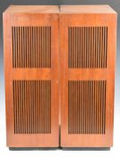 Two pairs of Dynatron hi-fi speakers comprising LS200 and LS2034 models, length 68 x width 25.5 x