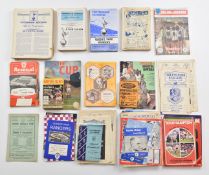 Over 300 football programmes dating from the 1940's onwards including Fulham Football Club,