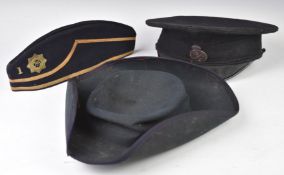 Special Metropolitan Constabulary cap size 7, Boys' Brigade side hat with badge and number 1 and a