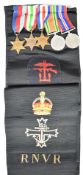 Royal Navy Volunteer Reserve stole, attributed to Canon Barnett who was present at Anzio and D