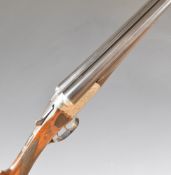 Charles Osbourne 12 bore side by side ejector shotgun with named and engraved locks, engraved