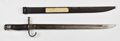 Japanese WW2 type 30 Arisaka bayonet with 38cm blade and scabbard. PLEASE NOTE ALL BLADED ITEMS