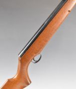 Webley Excell .22 air rifle with semi-pistol grip and adjustable sights, serial number 861249, in