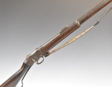 Enfield Martini Henry Mk IV 1886 .577/ 450 service rifle with lock stamped with crown over 'V.R.'