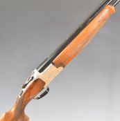 Winchester Model 91 12 bore over and under ejector shotgun with engraved lock, trigger guard,