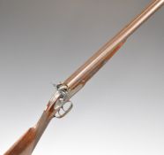 Richard Burnand of Newcastle on Tyne double barrelled side by side percussion hammer action sporting