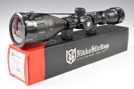Nikko Stirling Mount Master AO 3-9x50 half mil dot air rifle or similar scope, in original box