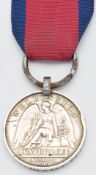 Waterloo Medal 1815 named to Despard Curtis, 1st Battalion 40th Regiment of Foot, served in Major