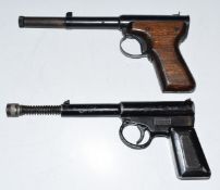 Two vintage air pistols Umarex T J Harrington .177 'The Gat' air pistol and Diana Model 2, both have