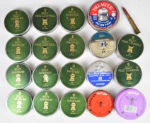Nineteen tins of .177, .22 and .25 air rifle pellets, some sealed including Bisley Magnum, Eley