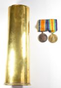 WW1 British Army Medal pair comprising War Medal & Victory Medal named to 3280 Pte R Hook,
