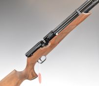Weirauch HW100 .177 PCP air rifle with chequered semi-pistol grip and forend, raised cheek piece,