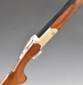 Yildiz SPZ 20 M 20 bore over and under shotgun with engraved scenes of birds to the lock and