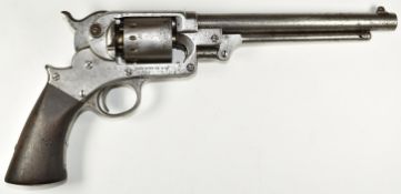 Starr Arms Co of New York .44 six-shot single-action percussion revolver with named frame stamped '