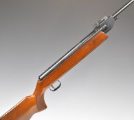 Anschutz 335 .22 air rifle with chequered semi-pistol grip, raised cheek piece to the stock and