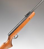 BSA Supersport .22 air rifle with semi-pistol grip and adjustable sights, serial number DS15995.