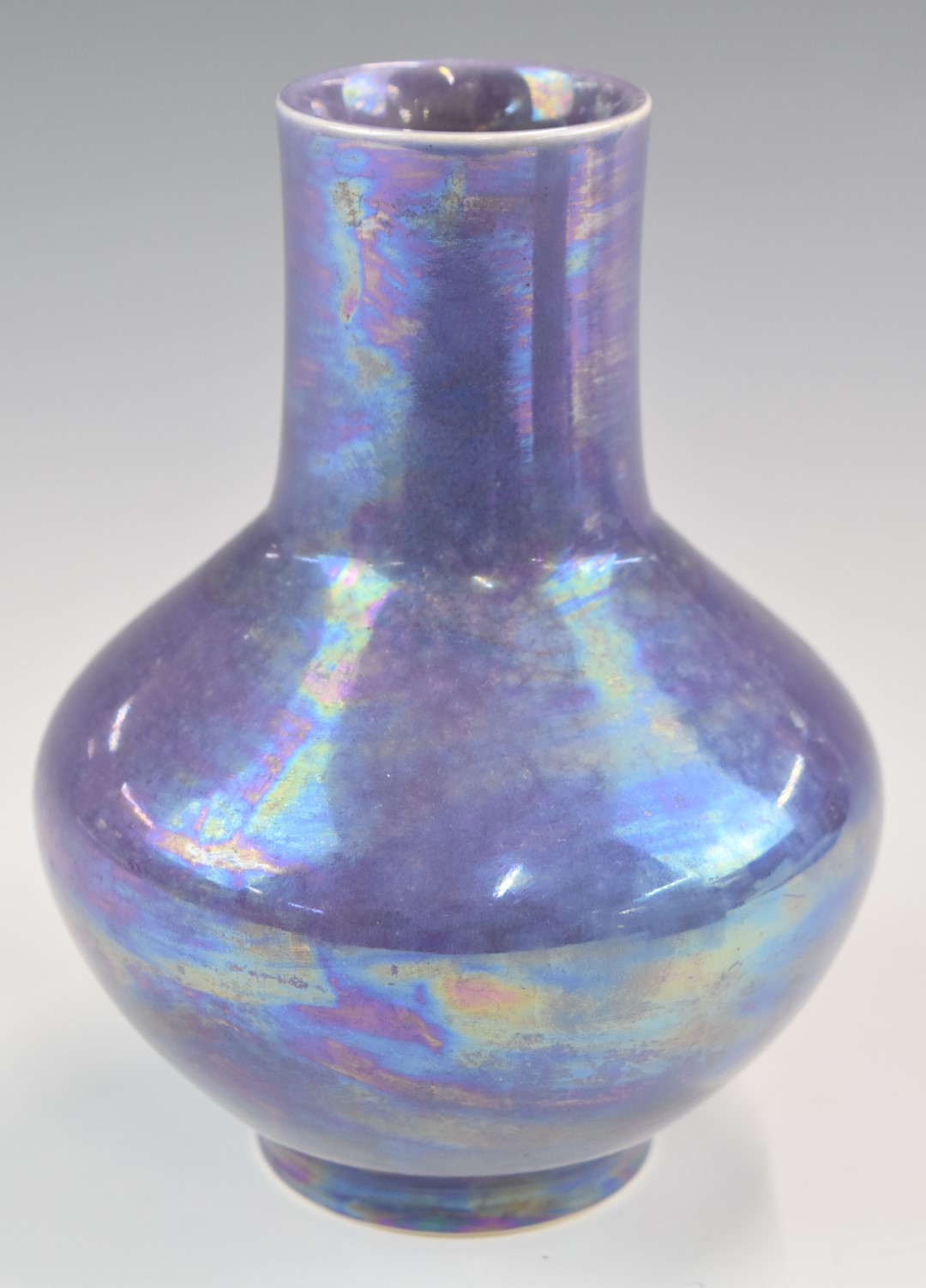 Ruskin Pottery pedestal vase shape no 197, height 16cm - Image 2 of 3