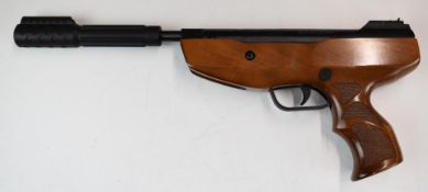 AirForceOne Tornado N-Ram .177 target air pistol with chequered grip, adjustable sights and sound