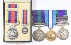British Army Royal Artillery group of three medals comprising General Service Medal 1923 with