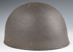 British despatch rider's steel helmet with liner and chin strap