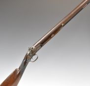 William P Hewson of Exeter 10 bore percussion hammer action sporting gun with Samuel Smith patent