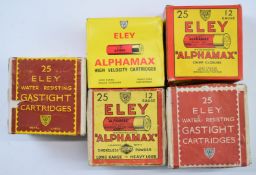 One-hundred-and-twenty-five 12 bore Eley Alphamax and Eley Gastight collector's shotgun