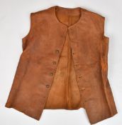 British Army leather jerkin with Royal Engineers buttons