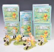 Royal Doulton eight Winnie The Pooh figures including Eeyore Loses A Tail, Christopher Robin and