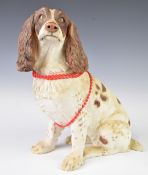 Country Artists seated springer spaniel 'Monty', height 36cm