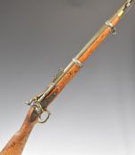 Enfield percussion hammer action 2-band Snider rifle with '1871 Enfield' and crown over 'VR'