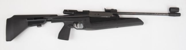 Baikal MP-60 .177 side-lever air rifle with composite tactical stock, pistol grip and adjustable