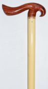 Shawn Gillis / Gillis Canes bespoke ebonised and inlaid specimen wood walking stick