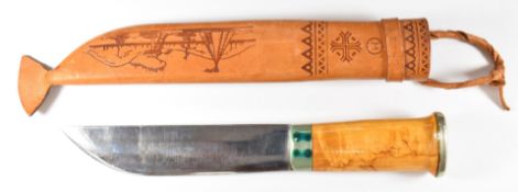 Finnish hunting / fishing knife with 16cm blade and sheath by Martin. PLEASE NOTE ALL BLADED ITEMS