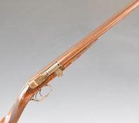 Joseph Needham's patent breech loading 20 bore side by side needlefire gun with chequered grip and