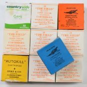 Two-hundred-and-fifty collector's shotgun cartridges including George Gibbs of Bristol The Field,