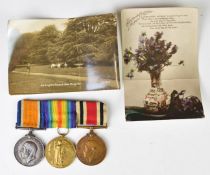 British Army WW1 medal pair, War Medal and Victory Medal named to 5033 Pte P Hampton, West Yorkshire