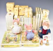 Large quantity of Jill Barklem Brambly Hedge and Flower Fairies books, puzzles and soft toys etc
