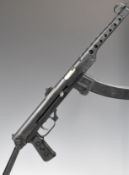 Deactivated Russian PPS Sub Machine Gun (SMG) with top plate stamped 'C 1945 nx 264', folding stock,